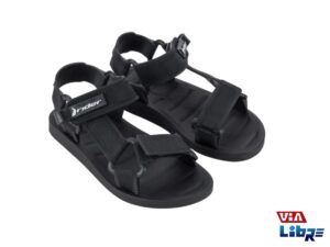 Sandalia playera de goma negra rider