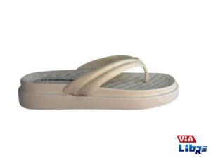 Ojota playera de goma eva blanca