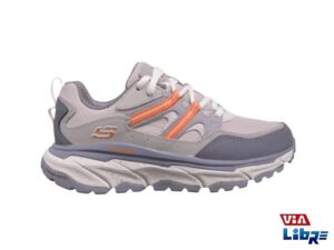Zapatilla de trekking skechers gris