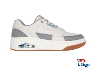 Zapatillas deportivas de macrame blanco/gris