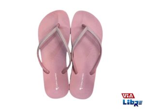 Ojota playera de goma eva rosa