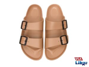 Chinela playera de goma eva beige