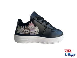 Zapatillas urbanas de ecocuero estampadas infantiles