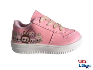 Zapatillas urbanas de ecocuero estampadas infantiles