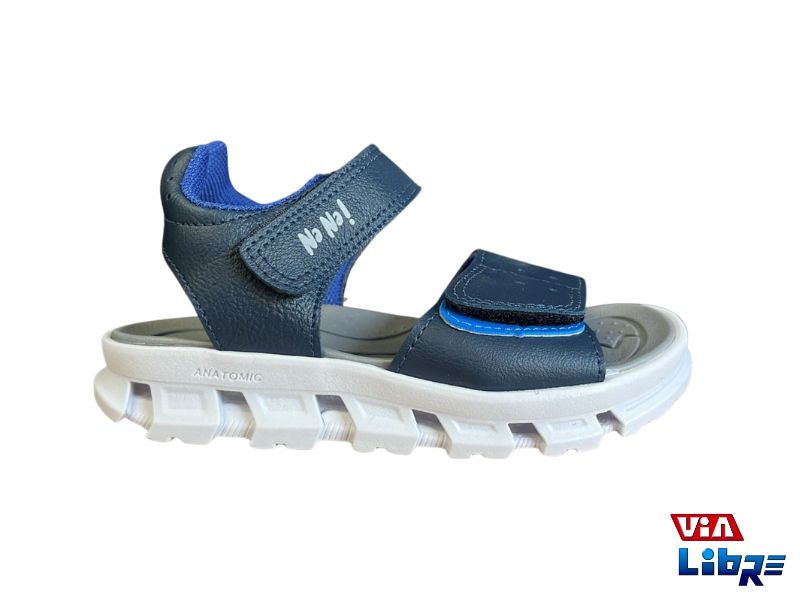 Sandalia playera azul con luces