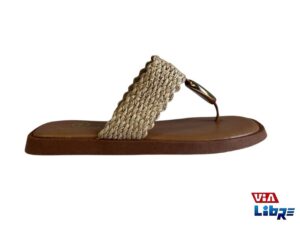 Ojota de vestir de ecocuero