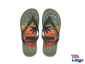 Ojota playera de goma eva verde rider