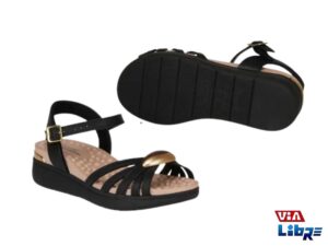 Sandalia baja negra modare