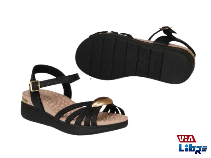 Sandalia baja negra modare