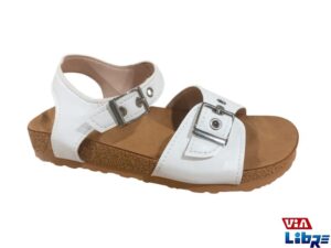 Sandalia baja de ecocuero