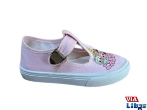 Zapatilla de lona con hebillas de labubu