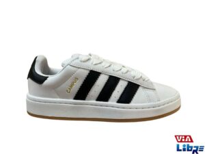 Zapatillas campus de ecocuero blanca