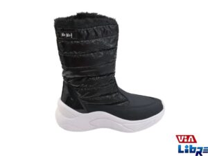 Bota de nena abrigada con cierre