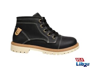 Borcego de ecocuero negro