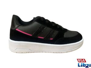 Zapatillas urbanas negro/rosa