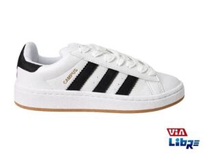 Zapatillas urbanas de ecocuero blanco/negro