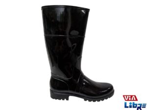 Bota de lluvia de goma negra