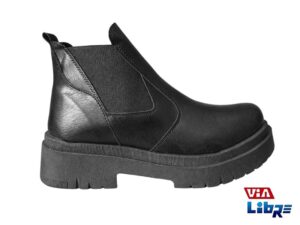 Borcego de ecocuero negro