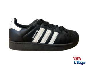 Zapatillas urbanas de ecocuero negro/blanco