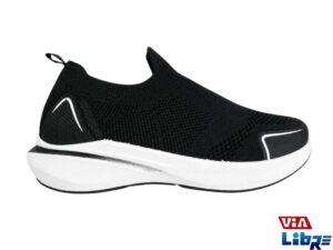 Zapatillas elastizadas negras