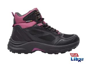 Bota trekking jaguar negro/violeta