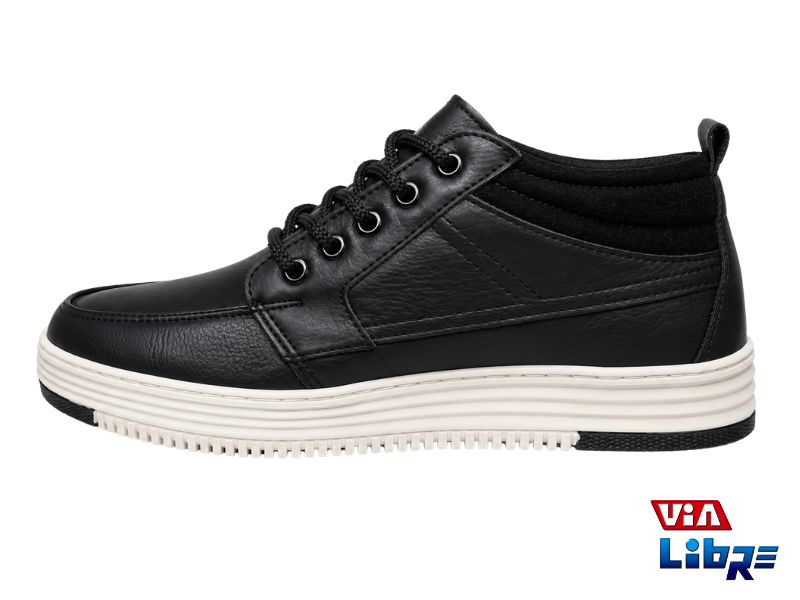 Zapatilla urbana acordonada negra - Imagen 3