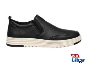 Zapato nautico de ecocuero elastizado