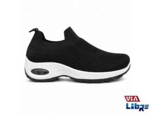 Zapatillas Deportivas Con Elastico En Negro