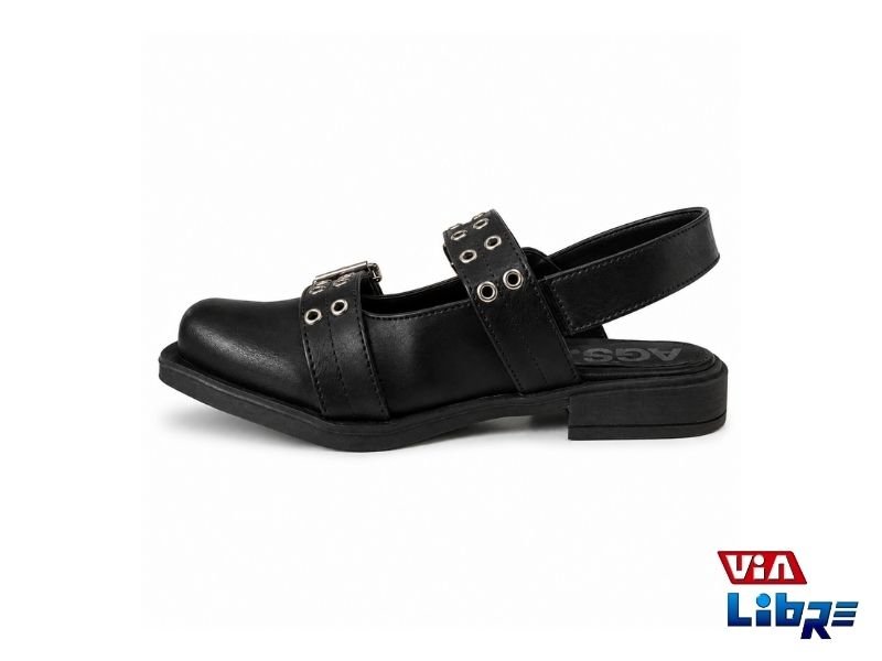 Zapatos Taco Bajo Caladas Punta Fina - Imagen 2