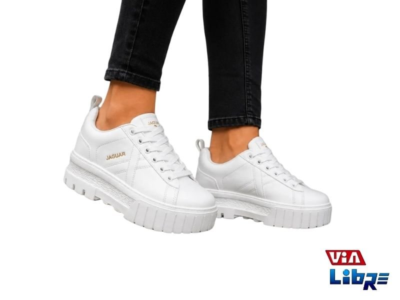 Zapatilla Urbana jaguar 4369 Blanca de Ecocuero - Imagen 2