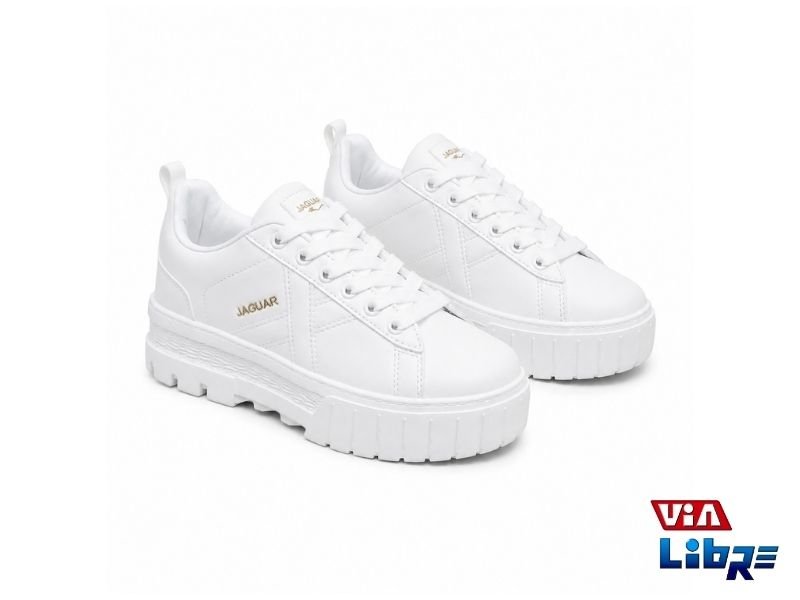 Zapatilla Urbana jaguar 4369 Blanca de Ecocuero - Imagen 3