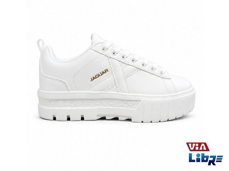 Zapatilla Urbana jaguar 4369 Blanca de Ecocuero
