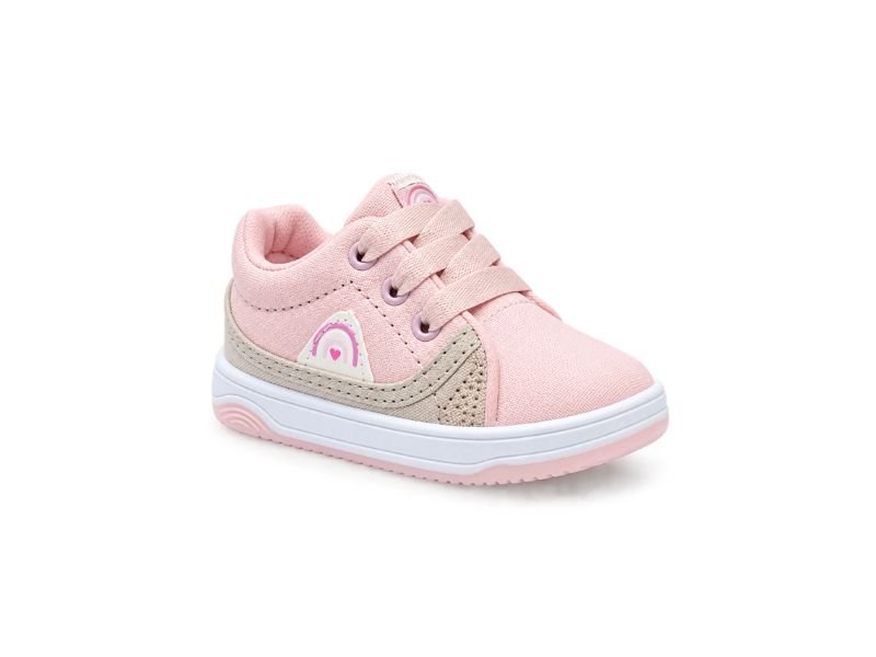 Zapatillas Hey Baby en Rosa y Beige - Imagen 2